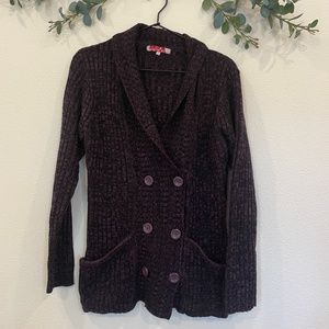 EUC Carol Rose Long Sleeve Button Up Cardigan Sweater